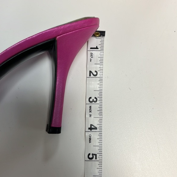 BCBGirls Beautiful fuchsia metallic heels. - Picture 6 of 8